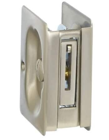 Rectangular Pocket Door Lock Set, Emtek 210215